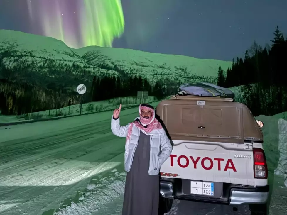 Malik Al Sultan on his 15,000 km drive to see the northern lights